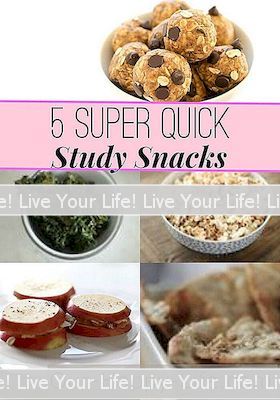 5 Super Quick Study Snacks At Lave I Aften